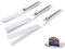 Kiuiom Stainless Steel Cake Spreader Angled Palette, 3 Pieces Angled Icing Spatula, Cake Decorating Tools