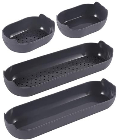 Moule à Baguette en Silicone, 4PCS Moule Baguette Silicone Moule Perforé Antiadhésif Plateau à Baguette Moules à Pain Plaque à Pâtisserie Plateau de Croustillant de Pain pour Pain Français