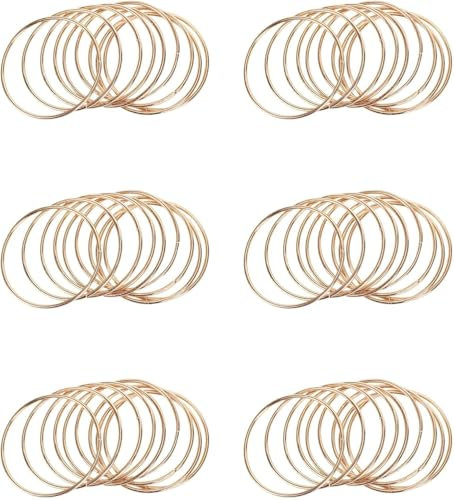 Confezione da 60 anelli in metallo con acchiappasogni in da 3 pollici, per acchiappasogni