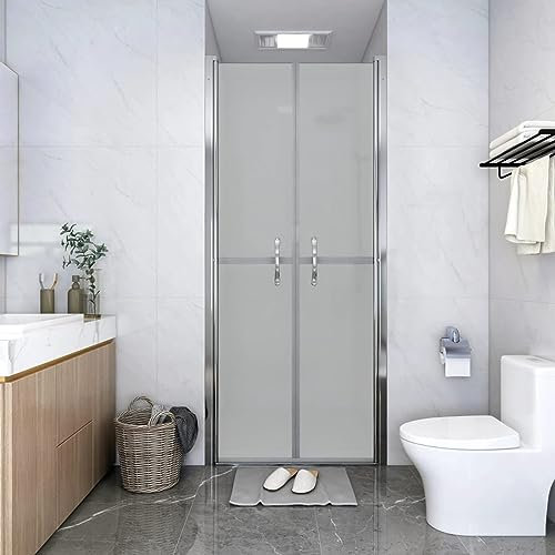 Rantry Porta della doccia in vetro smerigliato ESG 76 x 190 cm, recinzione per vasca da bagno, pannello divisorio per doccia, pareti divisorie