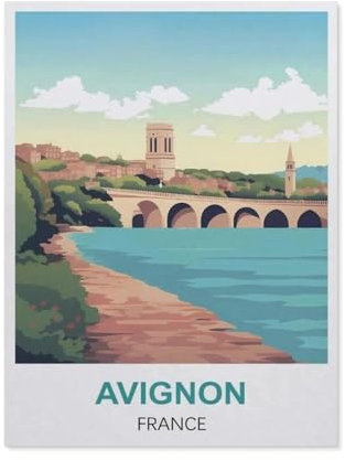 YYHMKBYY，Jigsaw Puzzle 1000 Piece，Avignon France，Classic Puzzle DIY Kit Paper Toy Unique Gift Home Decor（38x26cm）-R40