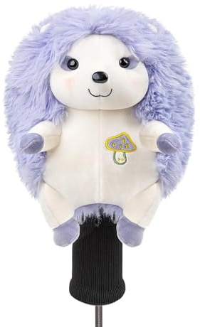 RLOMUTE Housses de têtes de clubs de golf fantaisie en forme d'animaux – Douces, anti-poussière et portables pour driver/fairway/hybride (1.F.H), cadeau amusant pour hommes, femmes, enfants, golfeurs
