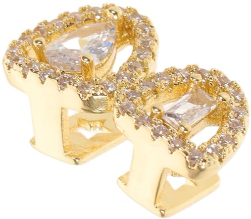 Warmhm Denti in Metallo Hollow out Gioielli per Denti Accessori per Cosplay Hip Hop