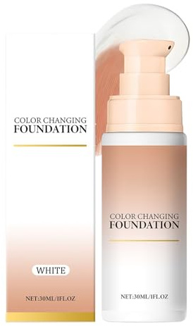 Farbwechselnde Foundation Make-up,30ml Concealer - Selbstanpassende Farbtonangleichung Foundation,Für Langanhaltende Empfindliche Haut Hochzeit Reisen Bühne Festival Und Täglichen Gebrauch