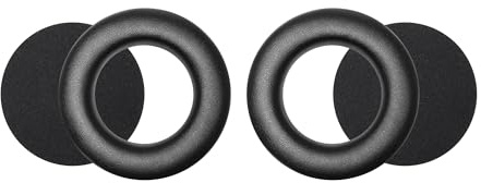 beyerdynamic EDT 770 S Ohrpolstersatz für beide Seiten für DT 770 PRO und weitere Modelle (Softskin/schwarz, mit Schaumstoffscheiben)
