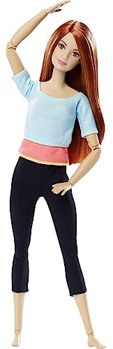 Barbie DPP74 - Puppe im Sportoutfit mit beweglichen Gelenken, Spielzeug für Kinder ab 3 Jahren