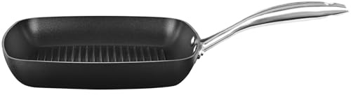 Scanpan Pro IQ - Padella quadrata da 26,7 cm, facile da usare, antiaderente, per lavastoviglie, utensili in metallo e forno – Made a mano in Danimarca