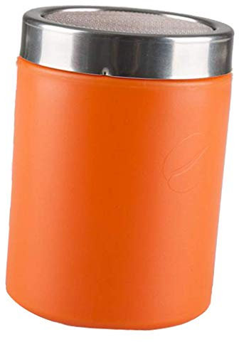 Tubayia Saupoudreuse en acier inoxydable pour café, cacao, cannelle, chocolat (orange)