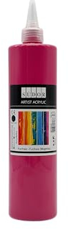 SÜDOR Acrylic Paint 500 ml – Highly Pigmented & Opaque, Premium Acrylic Colour for Canvas, Wood, Stone, Metal, Pouring & More (Royal Fuchsia)