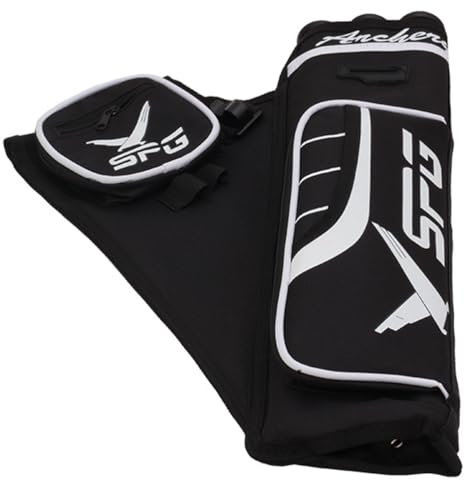 Hisxus Bogenschießen Tasche Outdoor Canvas Pfeil Köcher Jagd DREI Schlauch Bogenschießen Tasche Taille Span Bogenschießen Zubehör Bogenschießen Tasche (schwarz)