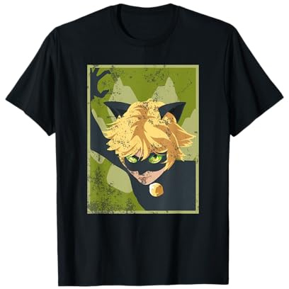 Miraculous Ladybug Vintage Collection avec Chat Noir T-Shirt