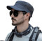 Pyrafox Herren Army Cap: Sommer Schildmütze & Sonnenhut - Männer Military Cuba Basecap, Baseball Schildkappen, Mütze, Hut - Kopfbedeckung für Army & Sommer, M L 58 59 60 cm grau