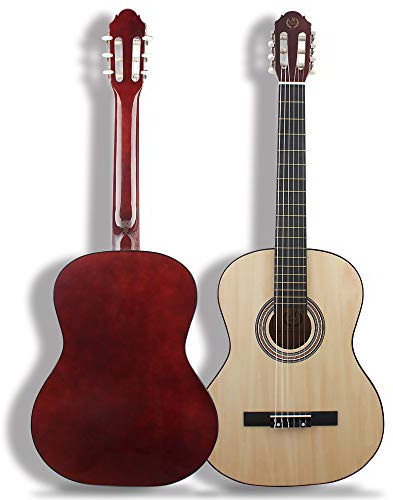 38 Konzertgitarre, Basswood Wrapped Abgerundete Gitarre, Klassische Gitarre, Klassische Akustikgitarre, Klassische Akustikgitarre, Erwachsene Spieler Grade Gitarre, Zupfinstrument, Musikinstrument