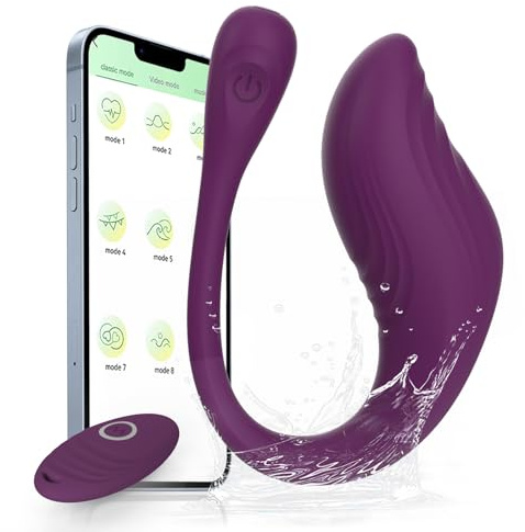 Pelvic Floor Balls Training Balls, Pelvic Floor Trainer for Women Training Set, Intelligent Pelvic Floor Muscle Trainer with App Control and Remote Control (Purple)