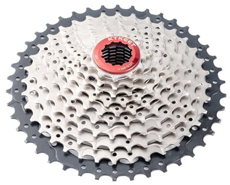 KTKEET Cassette à 10 vitesses 11-30T/32T/34T/36T/40T/42T/46T/50T/VTT/vélo de route 10 vitesses compatible avec Shimano Ultegra XT Sunrace Sram (11-42T)