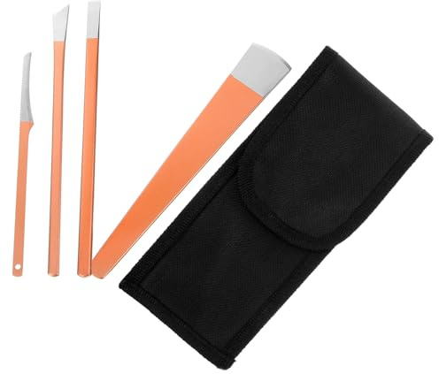 DINHEAROM Strumenti Pedicure Professionali Kit Cura Piedi Coltelli per Cuticole e Strumento Rimozione Morta Realizzato in Inox Resistente