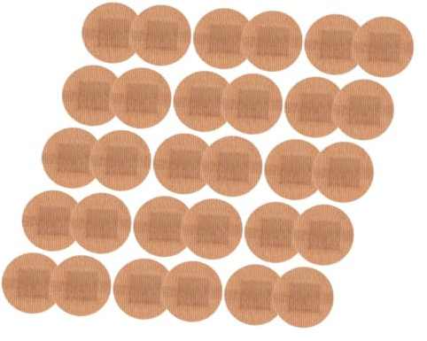 DRESSOOS 50pcs Elastic Breathable Adhesive Bandages, Large 38mm Round Finger and Joint Wound Care Plasters for Blister Prevention and Fixation