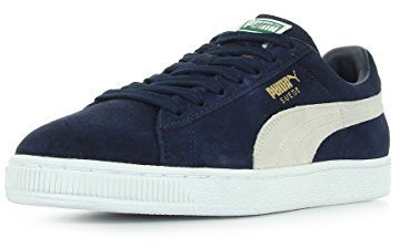 PUMA Herren Suede Classic+ SNK Sneakers, Blau Peacoat White, 41 EU