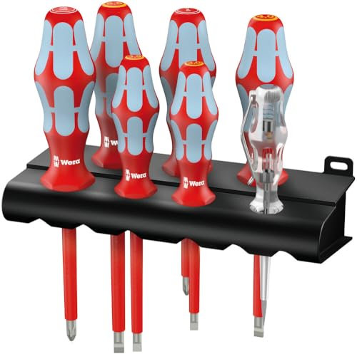 Wera 3160 i/7 Schraubendrehersatz, Edelstahl + Rack, 7-teilig, 05022728001