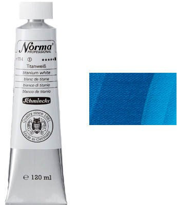 Schmincke – Norma® Professional - feinste Künstler-Ölfarben, Coelinblau - 120 ml