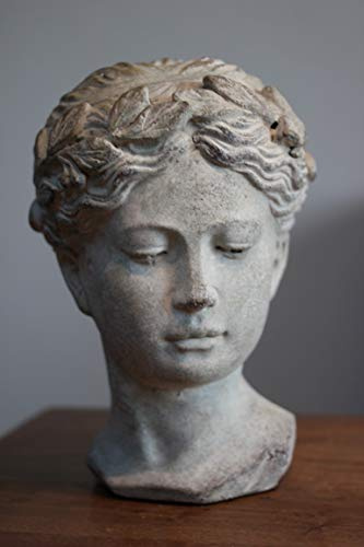 Exner Valo Buste Élégant pour Femme en Ciment - Hauteur 23 cm, Lourd