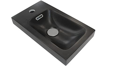 MOB-IN Vasque Lave-Mains en résine Hampton Noir