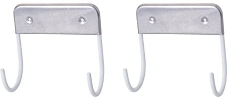Soporte de pared para tabla de planchar para tabla de planchar, 2 unidades, gancho pesado de acero inoxidable, adecuado para tabla de planchar, toallas, ropa, sombreros y bolsas