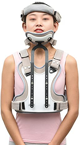 WILLQ Orthèse Thoracique Cervicale Réglable Orthèse Thoracique Cervicale Soutien Lombaire Protection de la Poitrine Soutien Confortable Tête Légère Cou Vertèbre Cervicale Rééducation