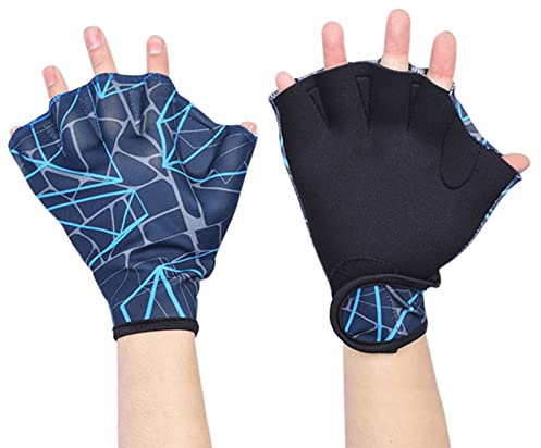Facynde Aqua-Handschuhe - Schwimmhandschuhe für das Training - Unisex-Schwimmtrainingshandschuhe Schwimmflossen Paddelnetz Schwimmhandschuhe für Erwachsene Kinder