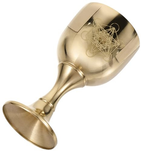 LABRIMP Messingkelch Der Wasserbecher mit Weihwasser Anbietet für Altardekoration Buddhistische Rituale