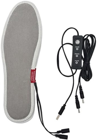 Plug-in Heated Insoles Cut To Fit Washable Women Men | Plug In for Women Men Hiking Fishing Camping Riding