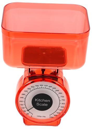 iplusmile Báscula Mecánica de Cocina Portátil de Alimentos de Alta Precisión Batería para Pesar Especias y Repostería Diseño Ligero y Fácil de Transportar Color Aleatorio Color Aleatorio
