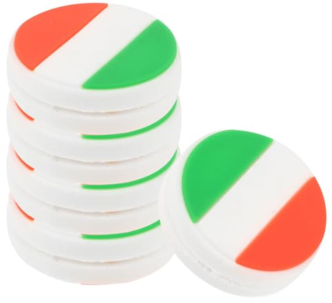 ULTECHNOVO Set da 5 Smorzatori di Vibrazioni per Racchetta da Tennis in Silicone Bandiera Nazionale Ammortizzatori Piccoli e Leggeri per Ridurre Vibrazioni Accessori Decorativi per Gioco e