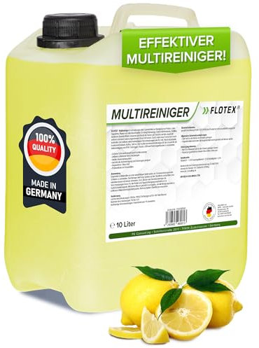 FLOTEX® - Ergiebiger Multireiniger 10L Kanister Auto Reiniger | Kunststoffreiniger und Autoreinigung von Innen und Außen | Polsterreiniger Auto und Teppichreiniger