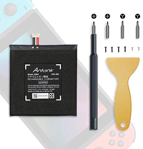 Batterie de remplacement Antank HAC-003 pour console de jeu [2017] Nintendo Switch HAC-001, batterie 4310mAh avec kit d'outils de réparation DIY