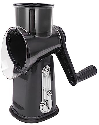 Rotary Cheese Grater Shredder, Hand Roller Rotating Cheese Grater Multi Blade Vegetable Cutter Vegetable Slicer Walnuts Grinder