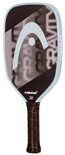 Gravity Team Ex Raquette de Pickleball, Noir/Gris