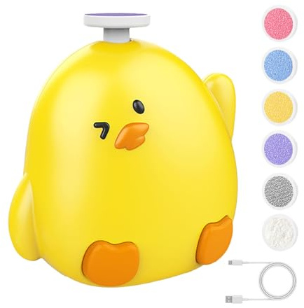 Molinillo de uñas para bebés, molinillo eléctrico en forma de pollo | Taladro de uñas de los pies, productos de cuidado infantil, kits ergonómicos de salud para niños y adultos mayores