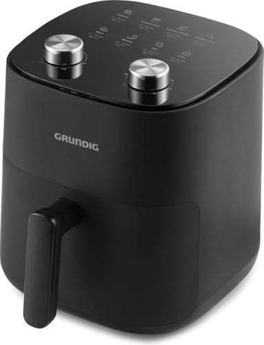 Grundig - FRY 6321 L Heißluftfritteuse - 4,7 Liter Kapazität - Fettarme Zubereitung, Schonendes Garen, Vielseitige Anwendung - Für 500g Pommes Frites - Kompakte Bauweise