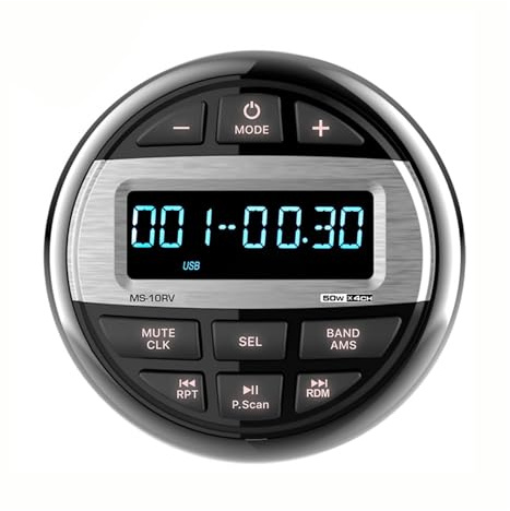 Båtradiosystem Mediaspelare Marinradio/Högtalare/FM AM-antenn Vattentät Bluetooth-radio Väderbeständig