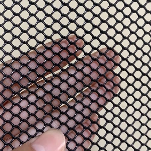HeavyDu Svart plast kyckling tråd nät staket mångsidig djur bar och balkong skydda fjäderfäktning 0,3 cm tjocklek 0,8 x 5 m storleksval