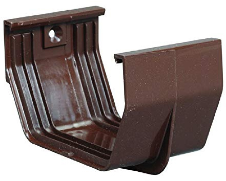 Amerimax Conector de Junta Deslizante de canalón, contemporáneo, Vinilo, marrón, 5 Pulgadas -T1505