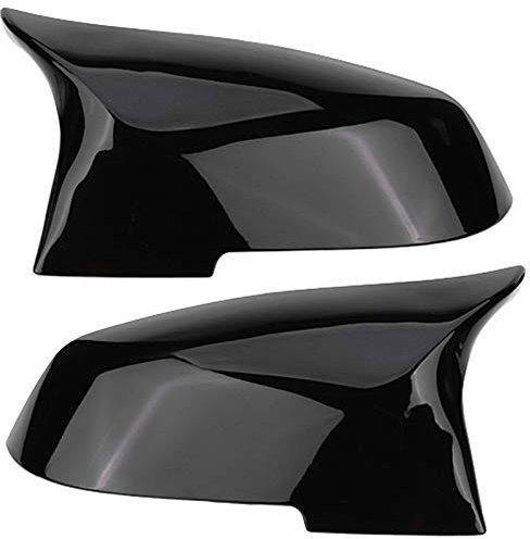 1 Paar Rückspiegelabdeckung Kappe Flügelspiegelabdeckung Passend für 220i 328i 420i F20 F21 F22 F30 F32 F33 F36 X1 E84 Mehrere Stile zur Auswahl (Glossy Black)