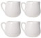 Set Di 4 Mini Bricco Per Latte in Ceramica Con Manico - 50ml Brocca Per Crema, Lattiera, Salse - Perfetto Per Casa, Bar, Hotel, Buffet