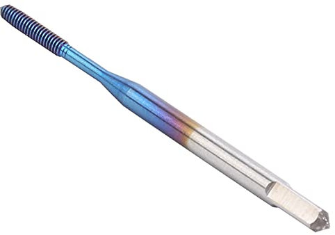 Tbest Grifos para Fresado de Roscas, Grifo de Extrusión con Revestimiento Azul Nano, Herramienta para Formar Roscas Métricas para Fabricación de Reparaciones (M2)