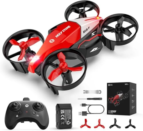 Holy Stone HS210F Mini Drone för Barn, 2-W-1 RC Drone med Högdoig, 3D Vågar, 3 Hastighetslägen, Smygelskydd, Enkel Att Använda