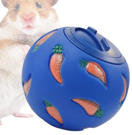 Boule de friandises pour lapin, jouet interactif distributeur de nourriture, mangeoire casse-croûte, jouet pour hérissons, lapins, cochons d'Inde et petits animaux de compagnie, améliore le jeu et la