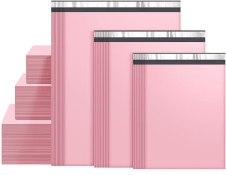 Famagic 60 Pack Pink Poly Mailers Variety Pack, 10x13&12x15.5&14.5x19