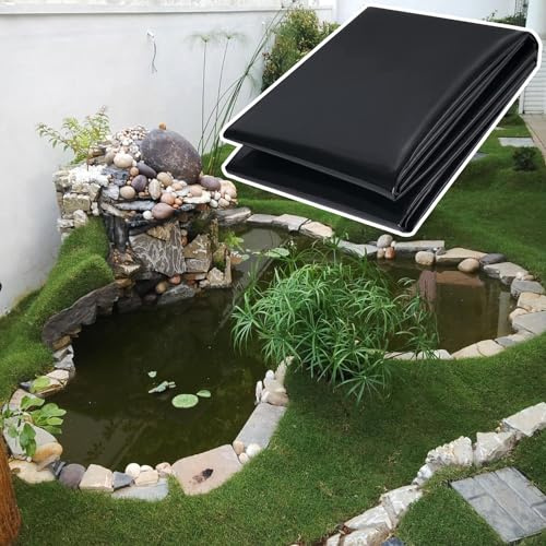 Rivestimento per laghetto da 0,12 mm, 9 x 15 m, resistente agli strappi, per costruzione di laghetti, accessori per giardino e paesaggistica, versatile