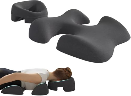 Penlimly Juego de Almohada de Pecho y Almohada Abajo para Masaje, Cuna Facial para Dormir con Parte Inferior Antideslizante, cojín de Masaje para Mujer y cojín de Pecho para Dormir, SPA, hogar, salón